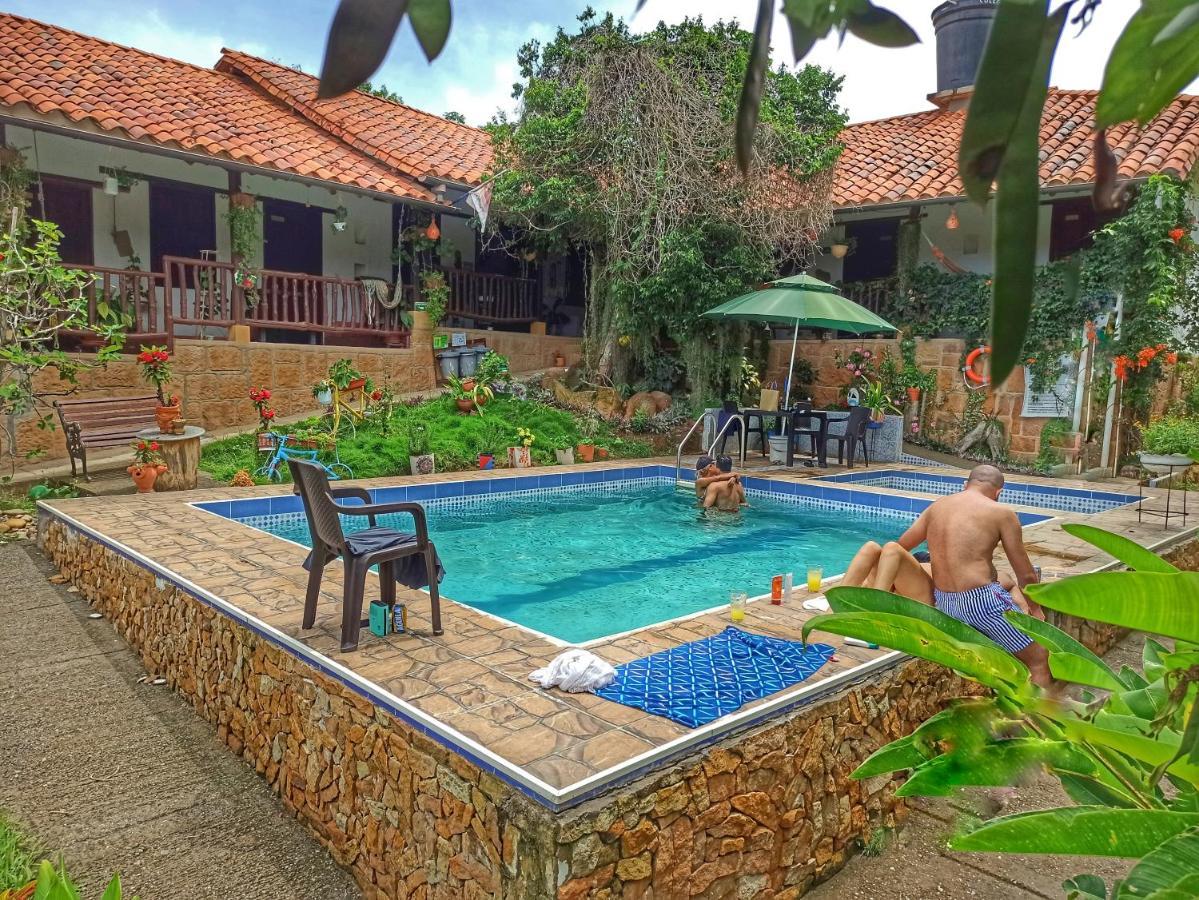 Hostal Santa Monica Barichara Exterior foto