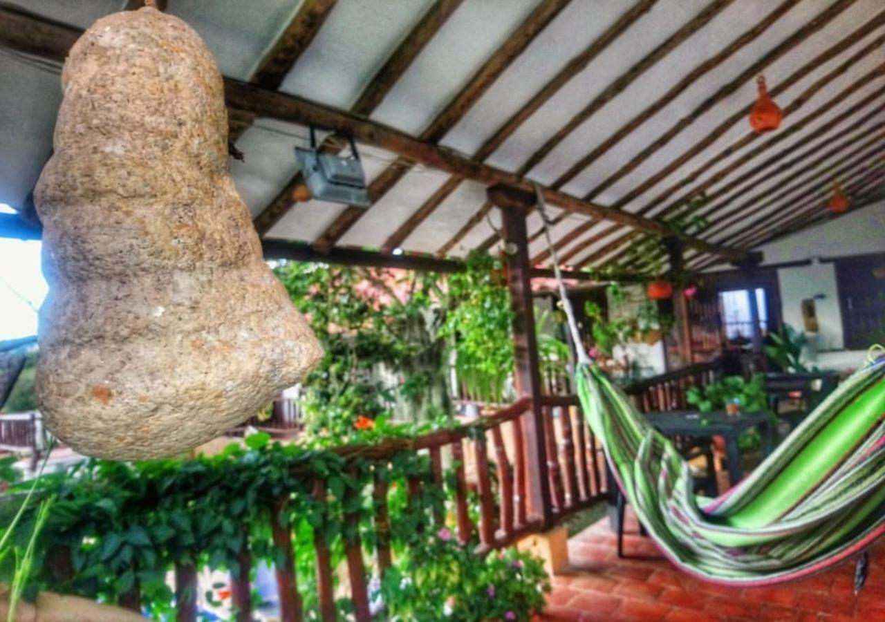 Hostal Santa Monica Barichara Exterior foto